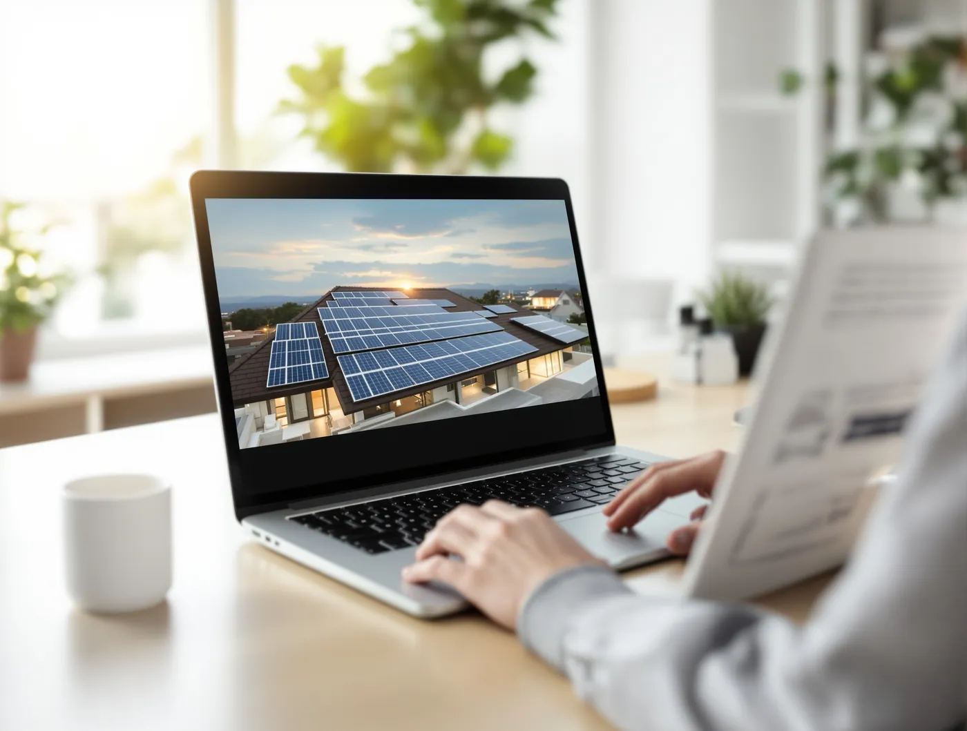 Visio-diagnostic panneaux solaires